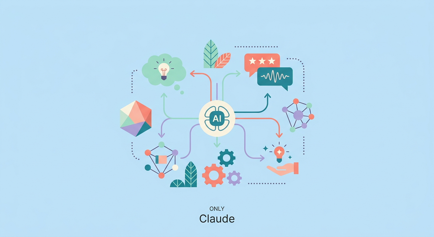Claude infografik: LLM SEO kapsamında kavramsal diyagram